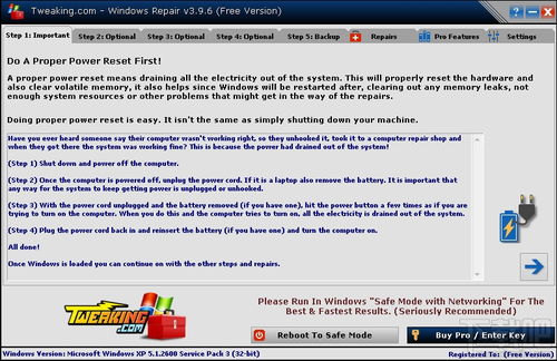 Windows Repair 电脑故障扫描修复软件 v4.9.5 免费版 计算机软件开发与维修的专业工具
